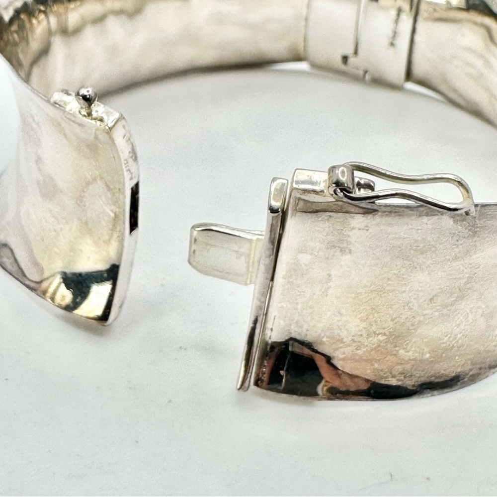 Silpada Retired B2260 Sterling silver Sommelier Hinged Bangle Bracelet - Picture 6 of 9